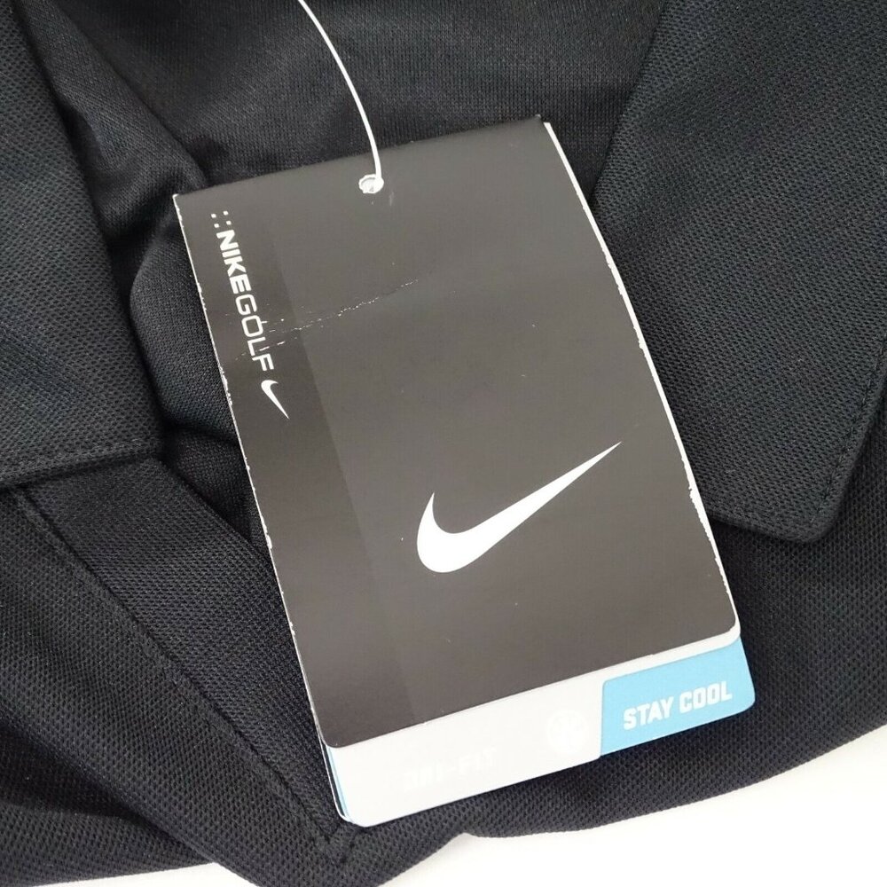 Nike Golf Dri-Fit Polo Shirt Women Size S Black Short Sleeve INDIANA VETERINARY - Picture 6 of 7
